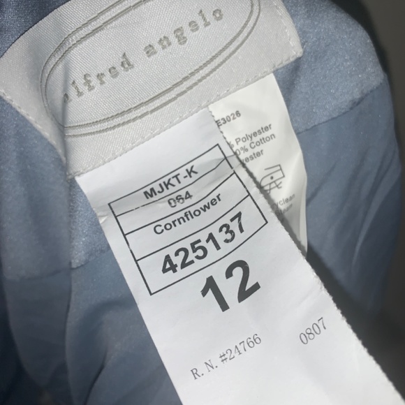 New  Alfred Angelo  bridesmaid top  Size 12 cornflower - Picture 3 of 5